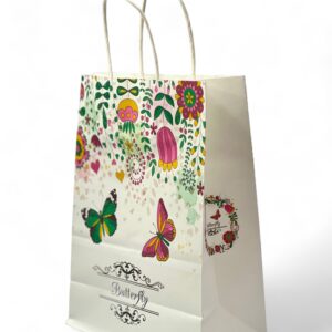 BOLSA KRAFT IMPRESA 26X19X10 PAQUETE X12