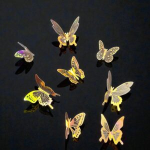 MARIPOSA METLIZADA T-3 (PAQUETE X  12)