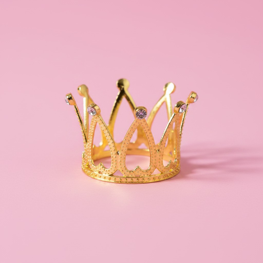 CORONA METÁLICA 3CM  C21 (PAQUETE X 12)